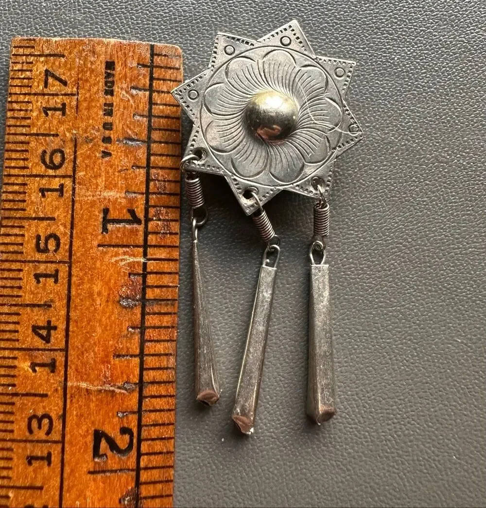 VTG Sterling Silver Southwestern Lizard Gecko Button Covers Set of 5 bonus Star